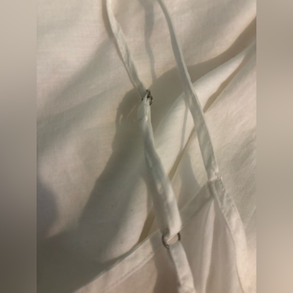 Free People Womens Medium Cotton Mini Slip Lining Only White Adjustable Straps - Picture 3 of 8